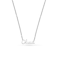 Cursive Name Necklace (Silver)