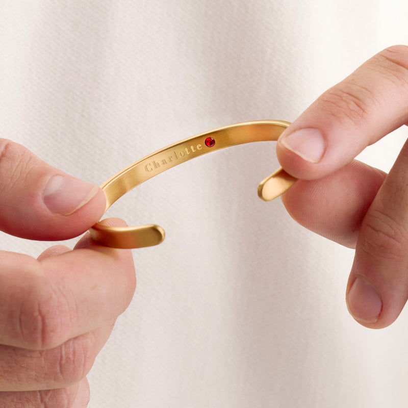 Custom Memento Cuff Bangle (Gold)