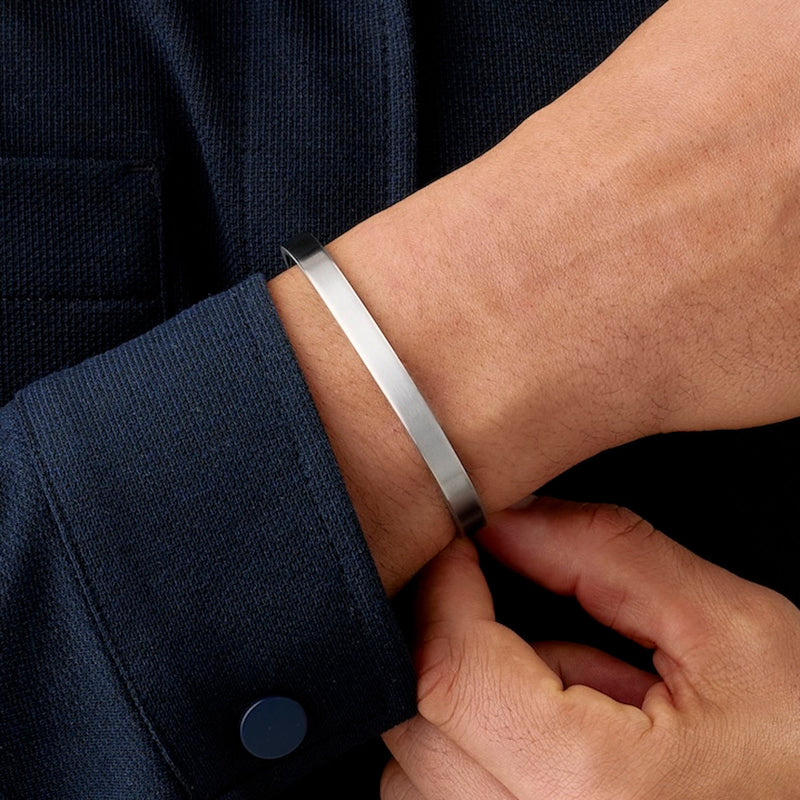 Custom Memento Cuff Bangle (Silver)