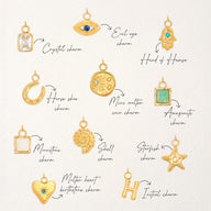 Custom Hanging Ocean Charm Bracelet (Gold)