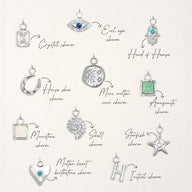Custom Hanging Ocean Charm Bracelet (Silver)