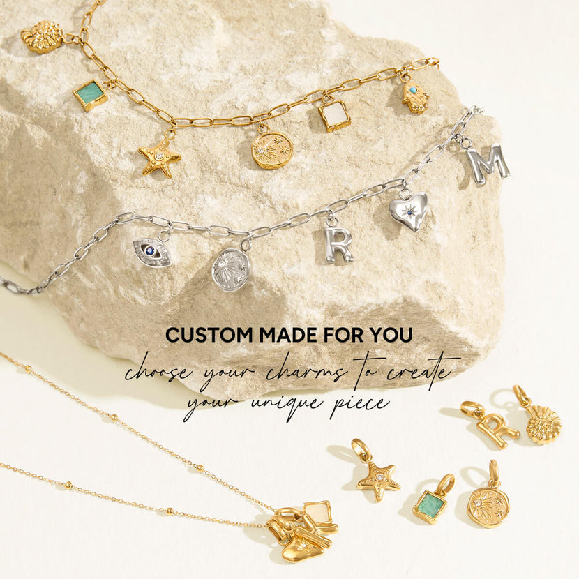 Made Mine Ocean Charm Necklace (Silver)