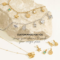 Made Mine Ocean Charm Necklace (Gold)