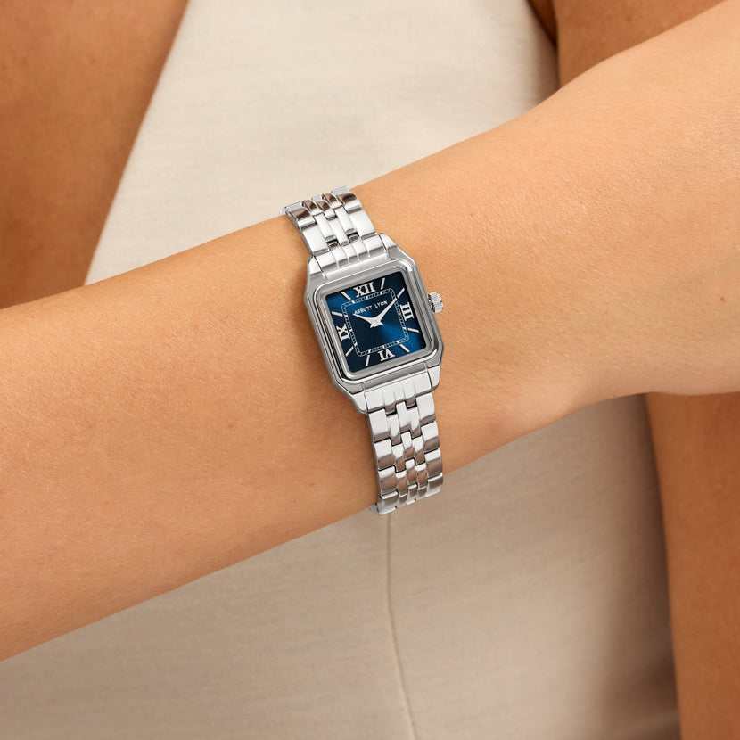 Essence 23mm Navy Watch (Silver)