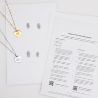 Uniquely Yours Fingerprint Heart Necklace - Single Fingerprint (Gift Version)