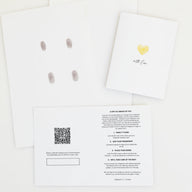 Uniquely Yours Fingerprint Heart Necklace - Single Fingerprint (Gift Version)