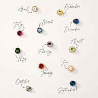 Floating Birthstone Charm (Gold)