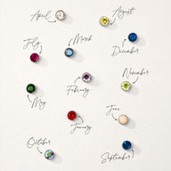 Floating Birthstone Charm (Silver)