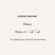 Custom Handwritten Domed Bangle (Gold)