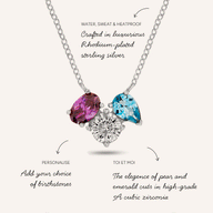 Custom Toi Et Moi Legacy Necklace (Silver)