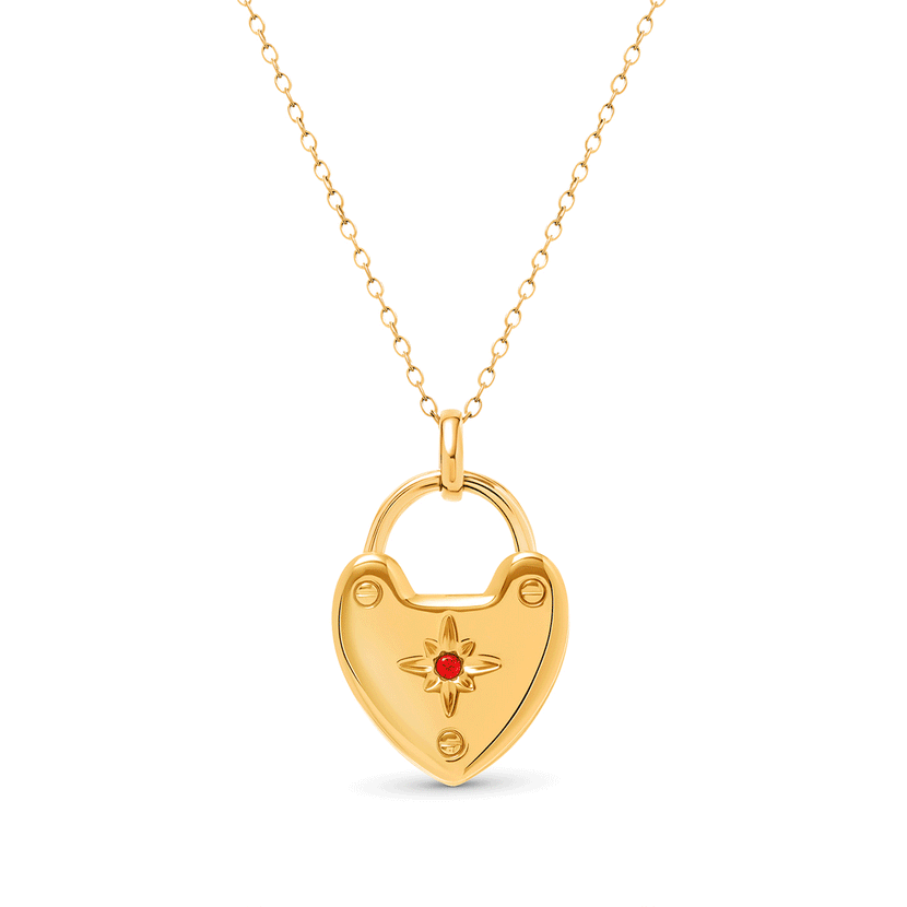 Photo Love Locket Necklace (Gold) - TEST