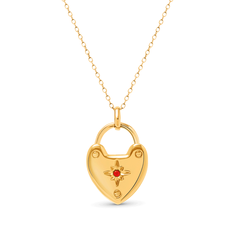 Photo Love Locket Necklace (Gold)