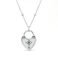 Photo Love Locket Necklace (Silver)