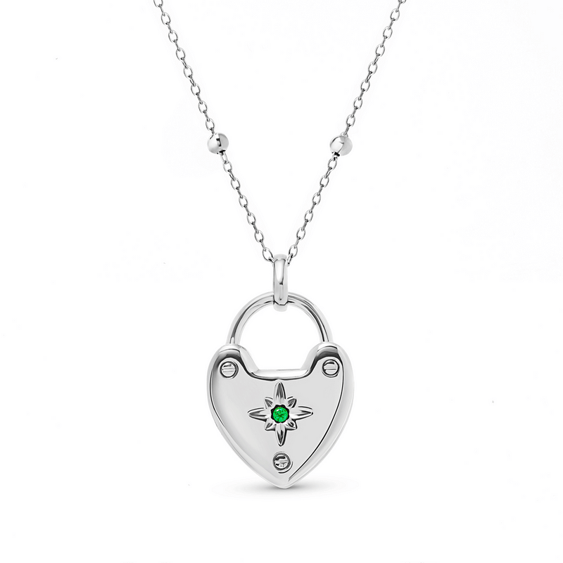 Photo Love Locket Necklace (Silver)