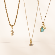 Small Rope Chain Necklace (Gold)