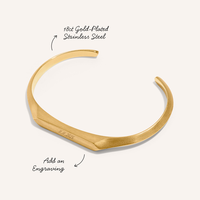 Intersection Cuff Bangle (Gold)