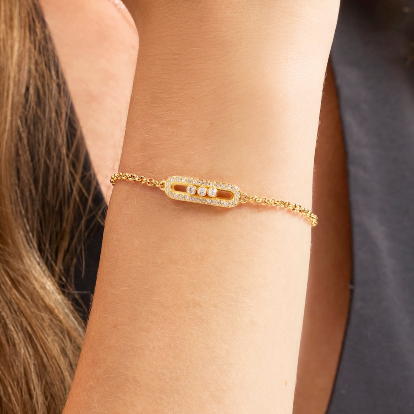 Pavé Kinetic Jewellery Set (Gold)