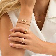 Pavé Kinetic Jewellery Set (Gold)