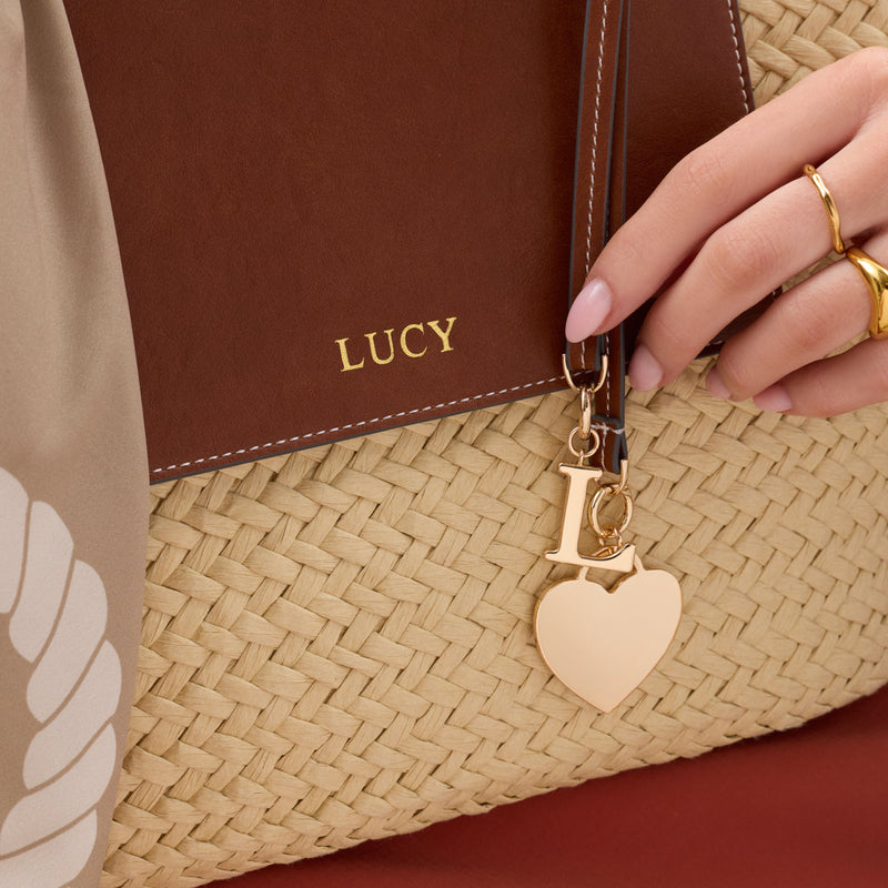 Large Raffia Structured Bag (Natural)