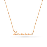 Fine Signature Name Necklace (Rose Gold)