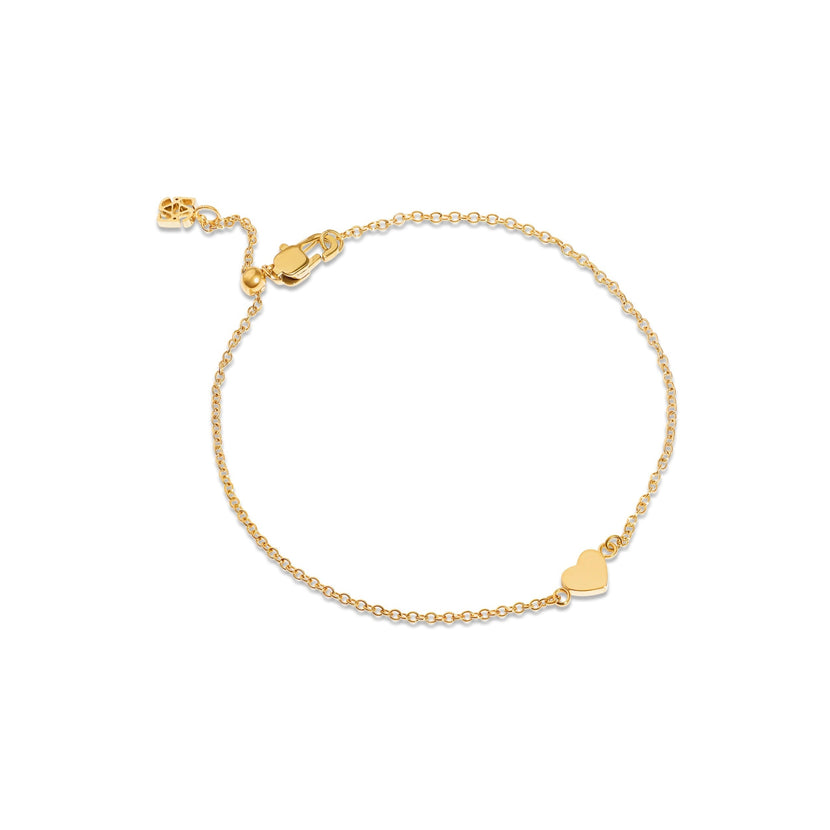 Made Mine Heart Bracelet (Gold)