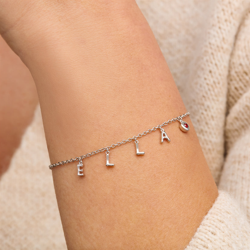 Made Mine Fine Name Bracelet (Silver) (Keyboard)