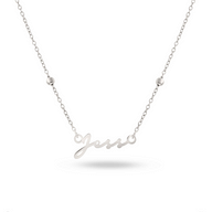 Mini Signature Name Necklace (Silver)