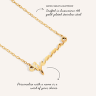 Mini Signature Name Necklace (Gold)