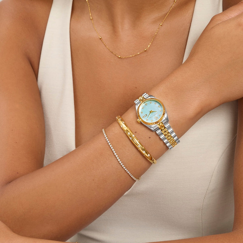 Moon & Back Bangle & Belgravia Watch Set
