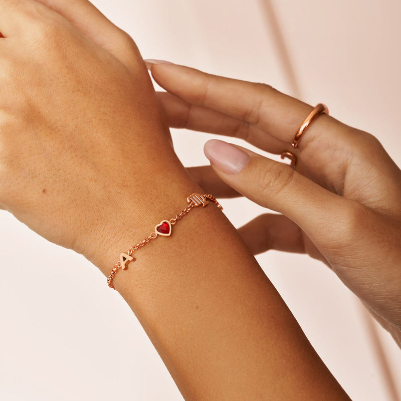 Made Mine Charm Bracelet (Rose Gold)