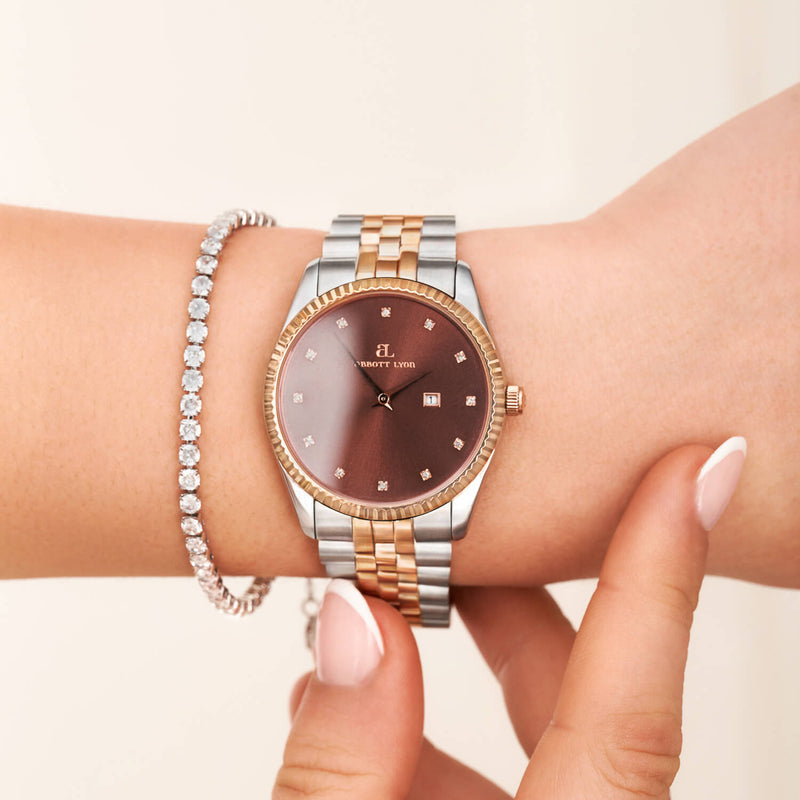 Two Tone Mocha Belgravia 36 Watch