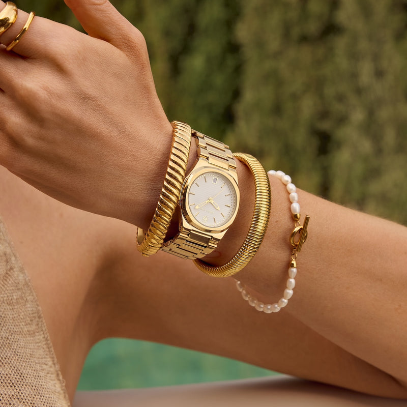 Sports Luxe Watch (Gold)
