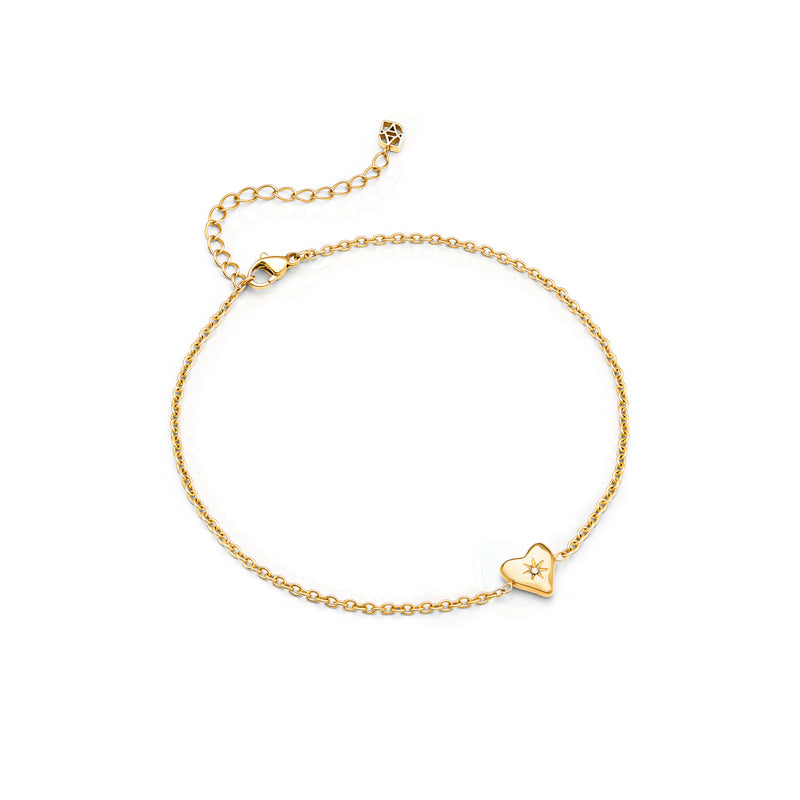 Molten Heart Made Mine Bracelet (Gold)