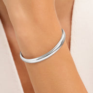 Domed Bangle (Silver)