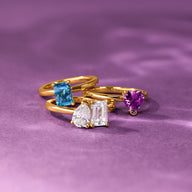 Custom Toi Et Moi Birthstone Legacy Ring (Gold)
