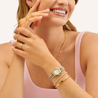 Mini Two Tone Pearl Link Belgravia 23 Watch
