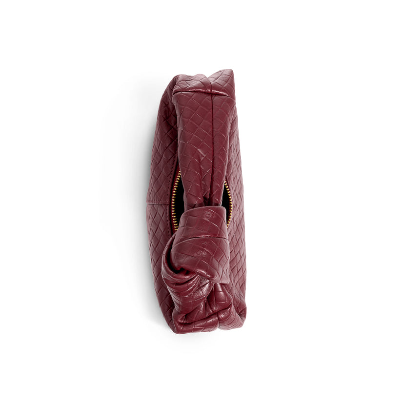 Vienna Mini Leather Bag (Burgundy)
