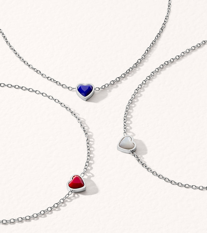Steiff Teddy Bear & Birthstone Bracelet Bundle (Silver)
