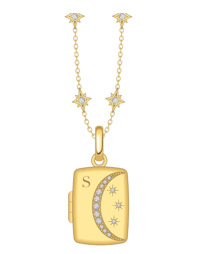 Written In The Stars Locket (Gold)