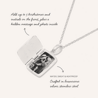 Written In The Stars Locket Necklace (Silver)