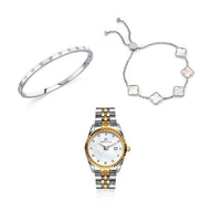 Pearl Belgravia & Bracelet Set (Silver)
