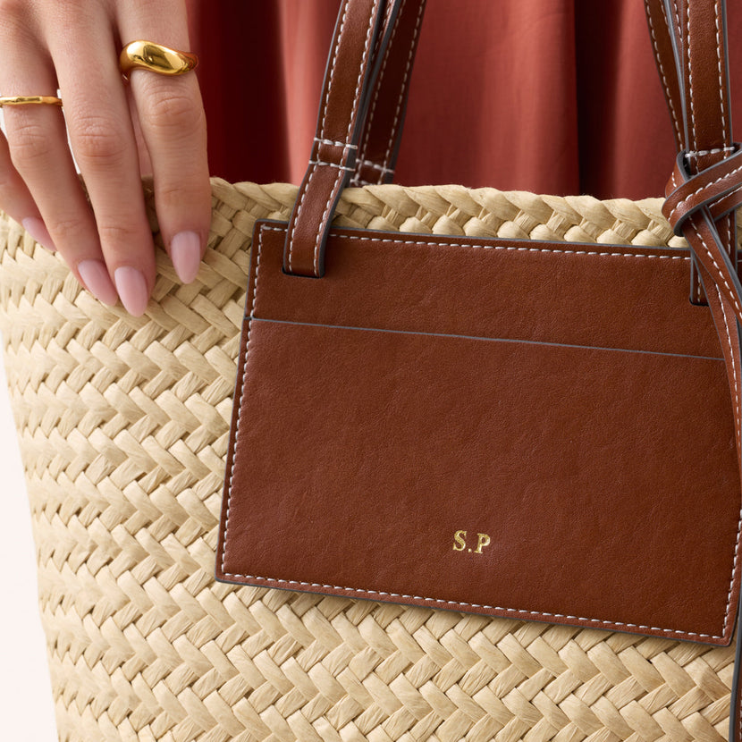 Small Raffia Structured Bag (Natural)