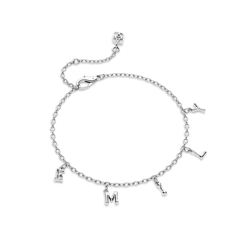 Made Mine Fine Name Bracelet (Silver) (Keyboard)