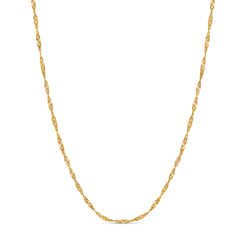 Twisted Chain Necklace (Gold)
