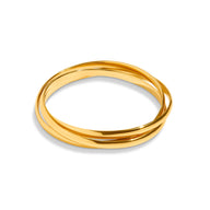 Trilogy Bangle (Gold)