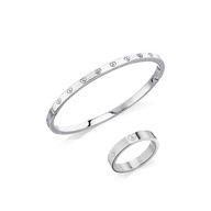 Crystal Heart Set (Silver)