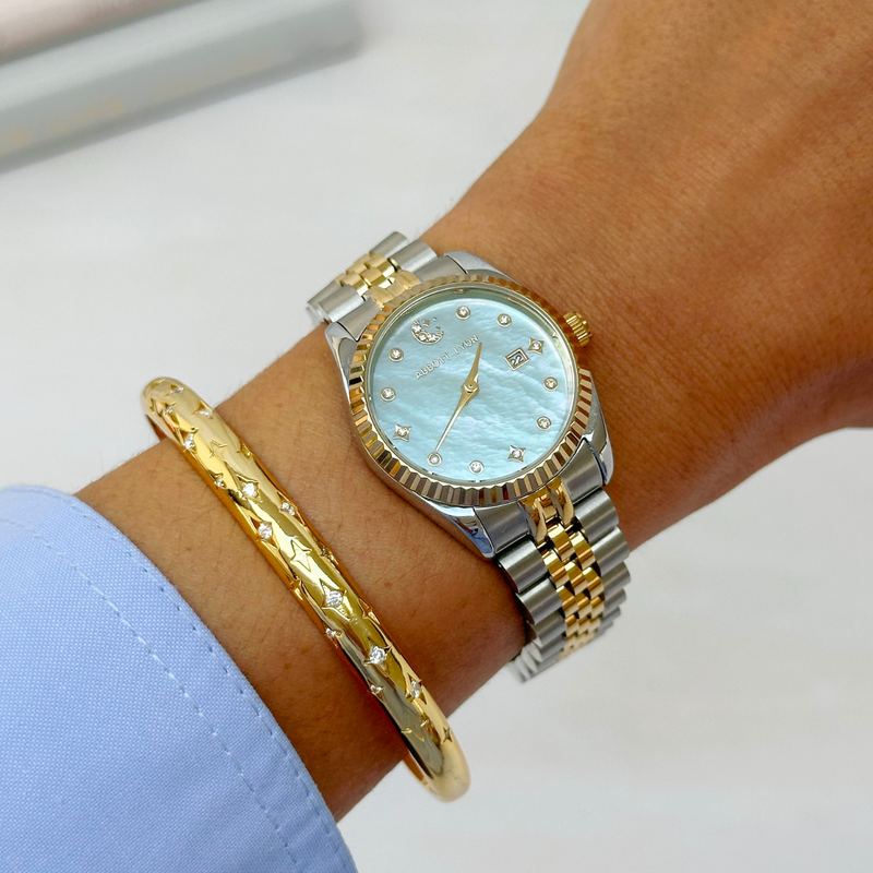 Moon & Back Bangle & Belgravia Watch Set