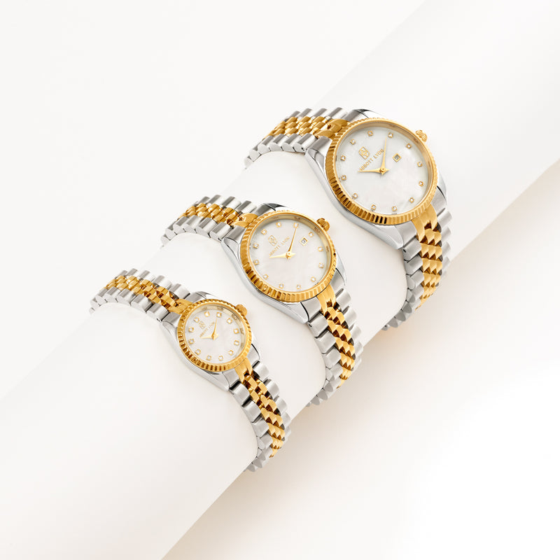 Belgravia 36mm Pearl & Crystal Link Watch