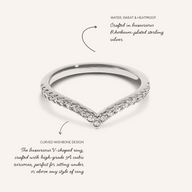 Oval Ring & Wishbone Stacking Set (Silver)