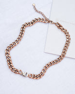 Initial Curb Set (Rose Gold)